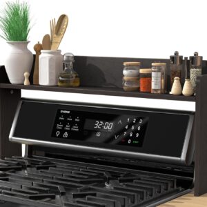 AUCT 18283 - MyLifeUNIT Over The Stove Shelf, 31.5" Wood Stove Top Shelf for Back of Gas Stove, Electri