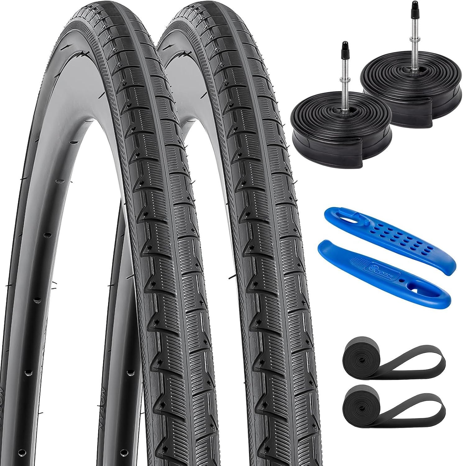 AUCT 18395 - YUNSCM 2-PCS 700C Bike Tires 700x28C/28-622 28x1 5/8x1 1/8 Compatible with Road Bike Tires