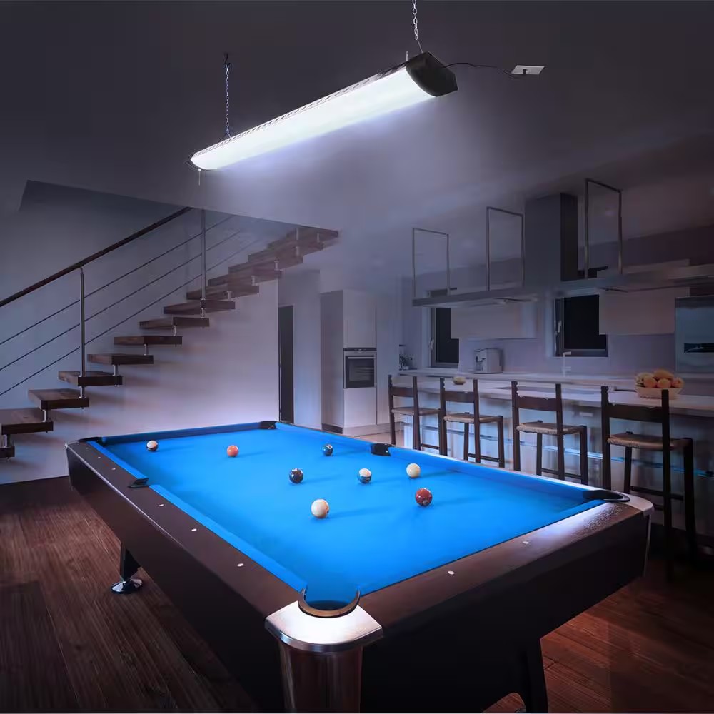 AUCT 18792 - $51 4 ft. 64- Watt Equivalent Integrated LED White Motion Shop Light with Remote - Image 2