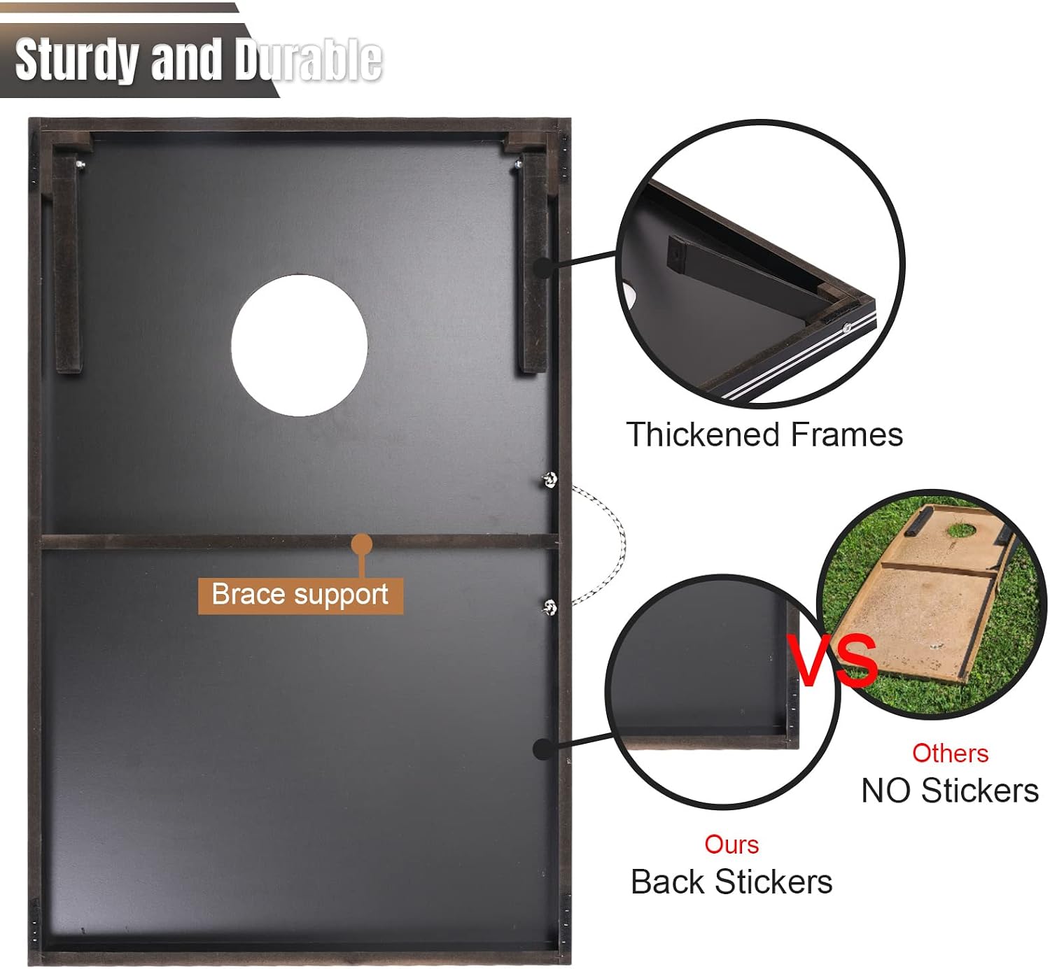 AUCT 18151 - $90 Cornhole Set 4x2 and 3X2 Regulation Size Corn Holes Sets with Carrying Bags & 8 Bean B - Image 4