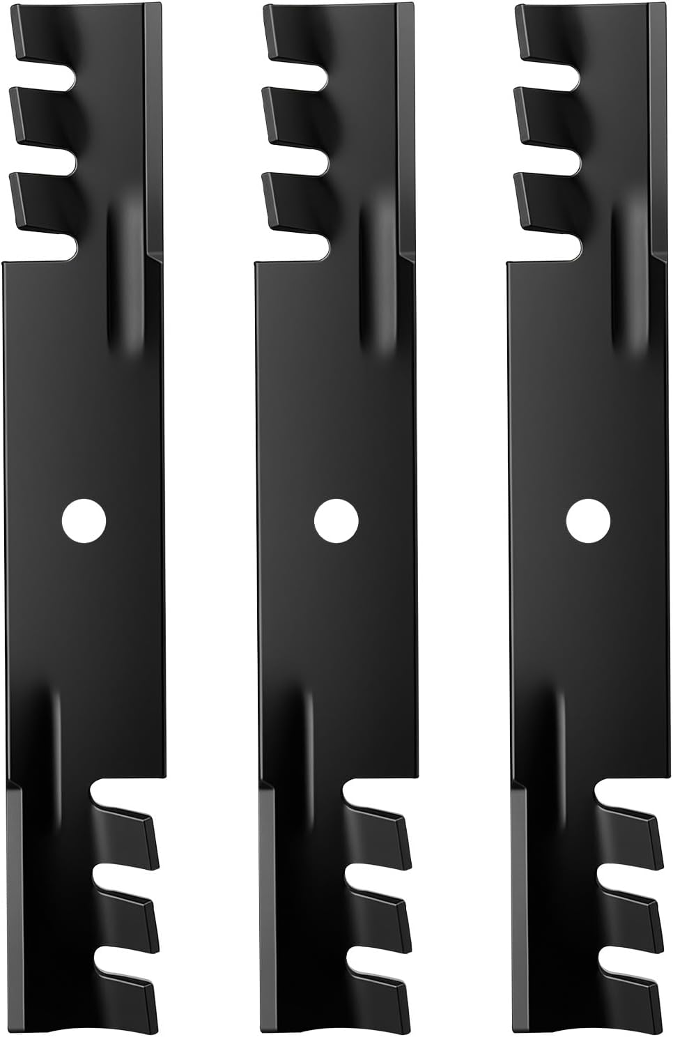 AUCT 18370 - Lawn Mower Toothed Mulching Blades Replace for Ferris 5020843 Exmark 1520843 103-2527 Arie