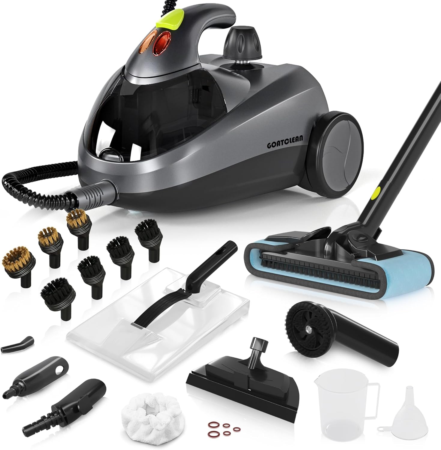 AUCT 19245 - $166 Heavy-Duty Steam Cleaner for Home, 1500W High Pressure