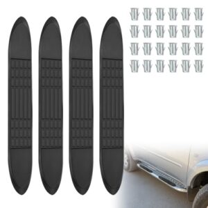 AUCT 18955 - Nerf Bar Replacement Pads for 3" Round Tubes with 5 Holes, 21" x 3", Durable Non-Slip Repl