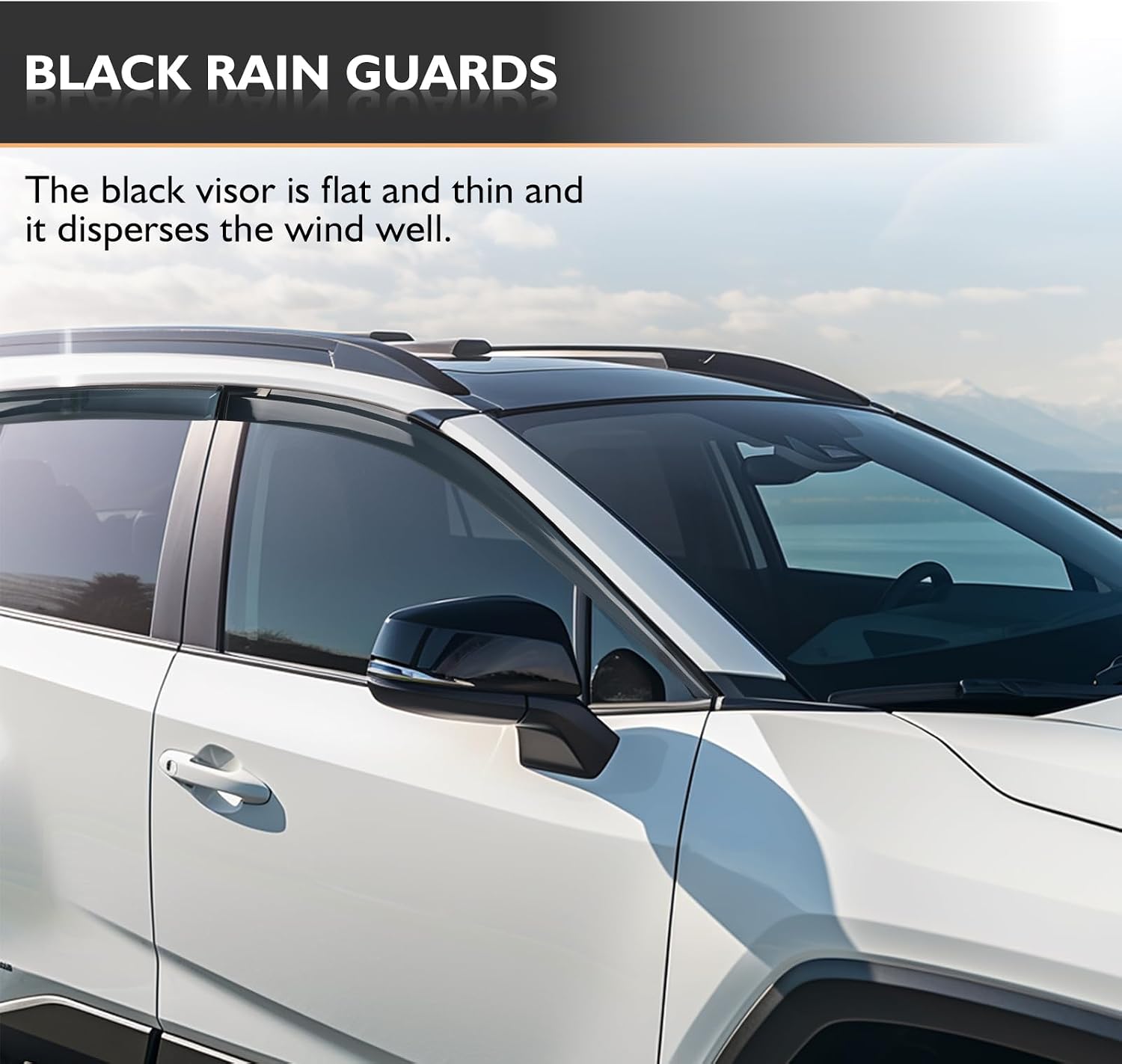 AUCT 19997 - $60 Rain Guards Window Visors for Toyota Highlander 2020-2026 6Pcs - Image 3