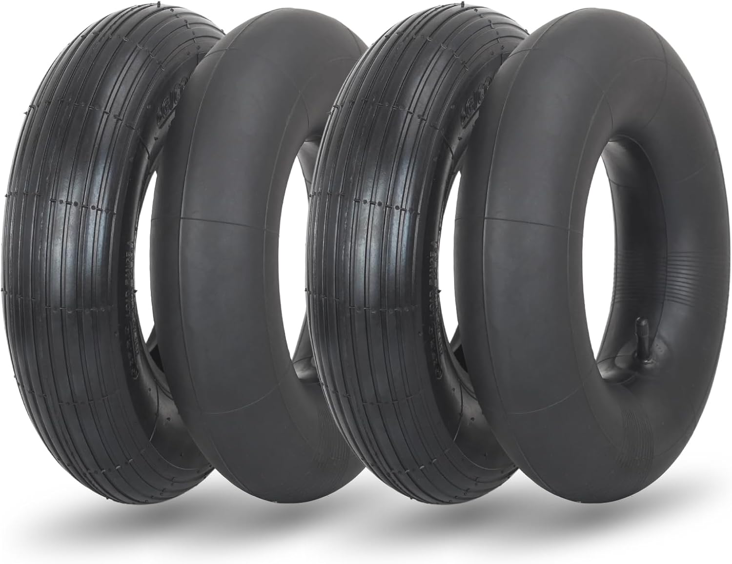 AUCT 18403 - 4.00-6 Replacement Tire and Inner Tube Set, 2 Pack, 13" Heavy Duty Tire and Wheel, TR-13 S