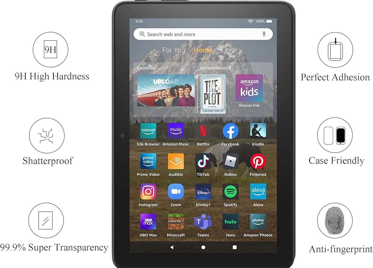 AUCT 19732 - 3 Pack Screen Protector for All-New Fire HD 8/HD8 Plus/Fire HD 8 Kids/Fire HD 8 Kids Pro T - Image 4