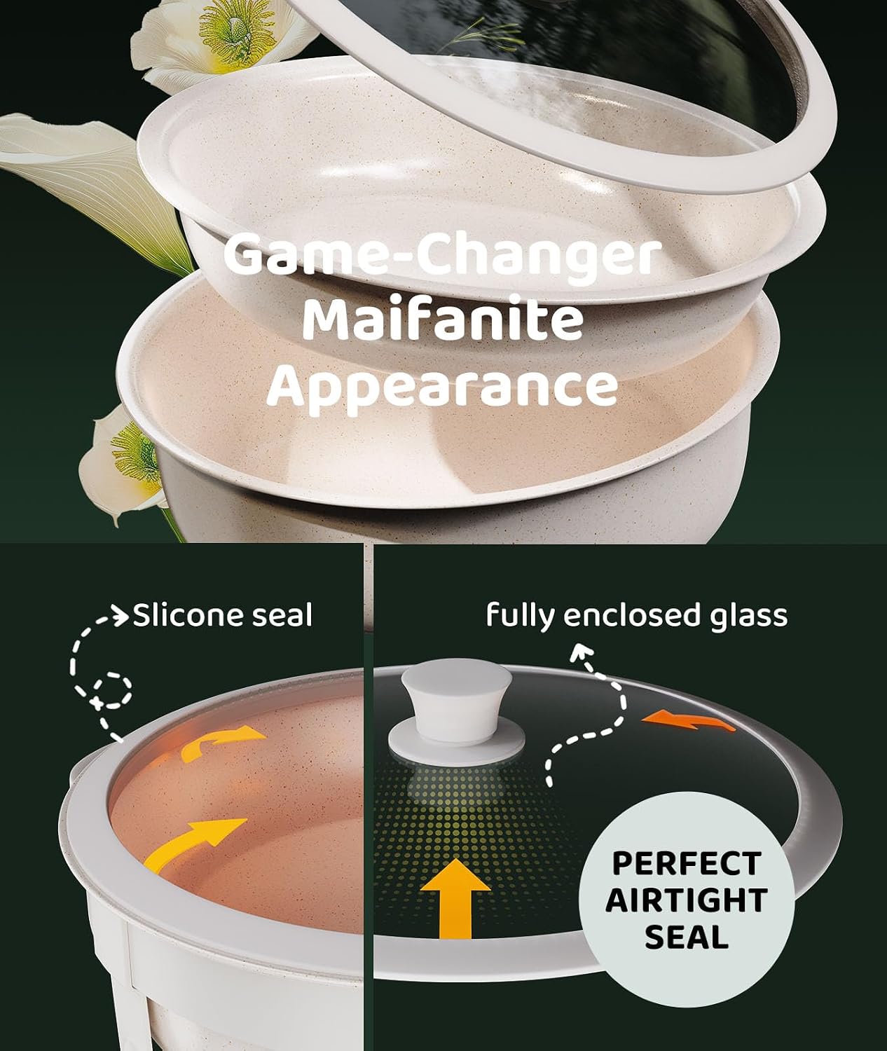 AUCT 18685 - $190 Chafing Dishes for Buffet 4PACK, Game Changer Maifanite-Coated Chafing Dish Buffet Se - Image 4