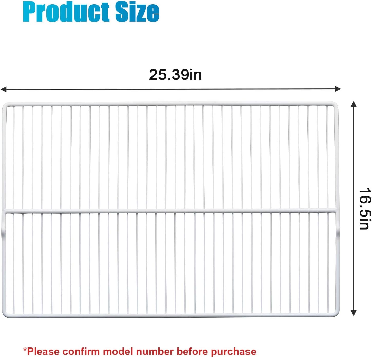 AUCT 19709 - $52 240360908 Refrigerator Wire Shelf 25 3/7 X 16 1/2 Inch Compatible with Frigidaire, Ken - Image 2