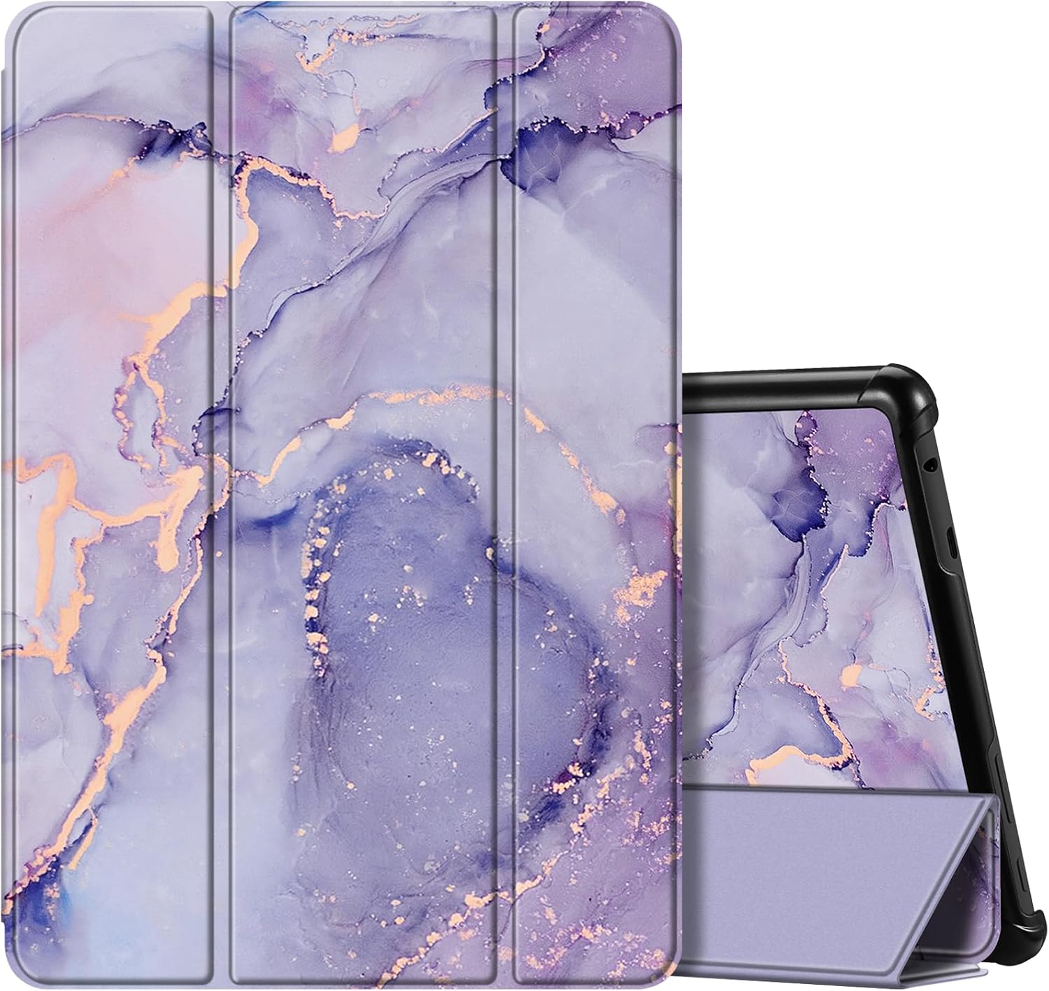 AUCT 18521 - Fintie Slim Case for Amazon Kindle Fire HD 10 13th Gen 2023, Lilac Marble | Trifold Stand