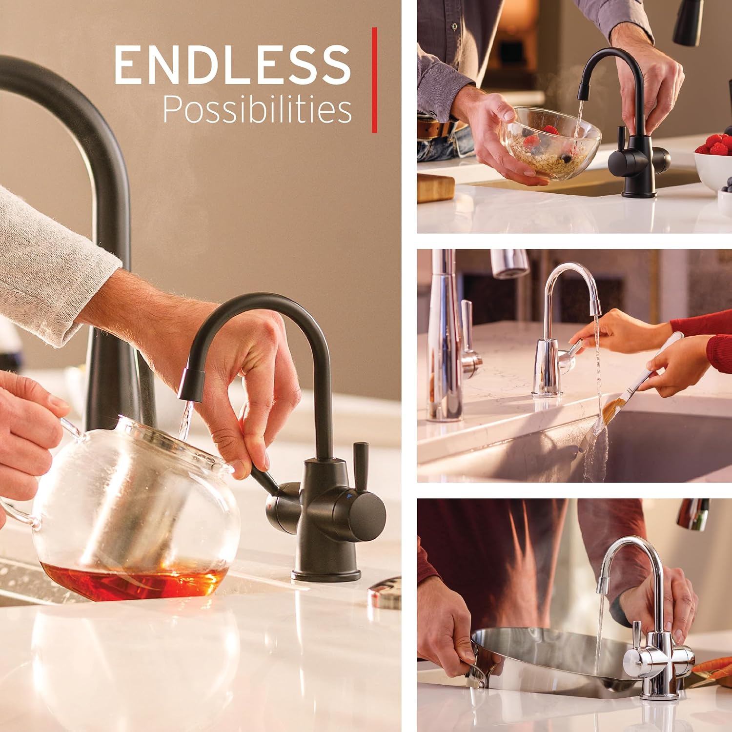 AUCT 17677 - $299 InSinkErator HOT250 Instant Hot Water Dispenser System, Single-Handle Faucet in Satin - Image 3