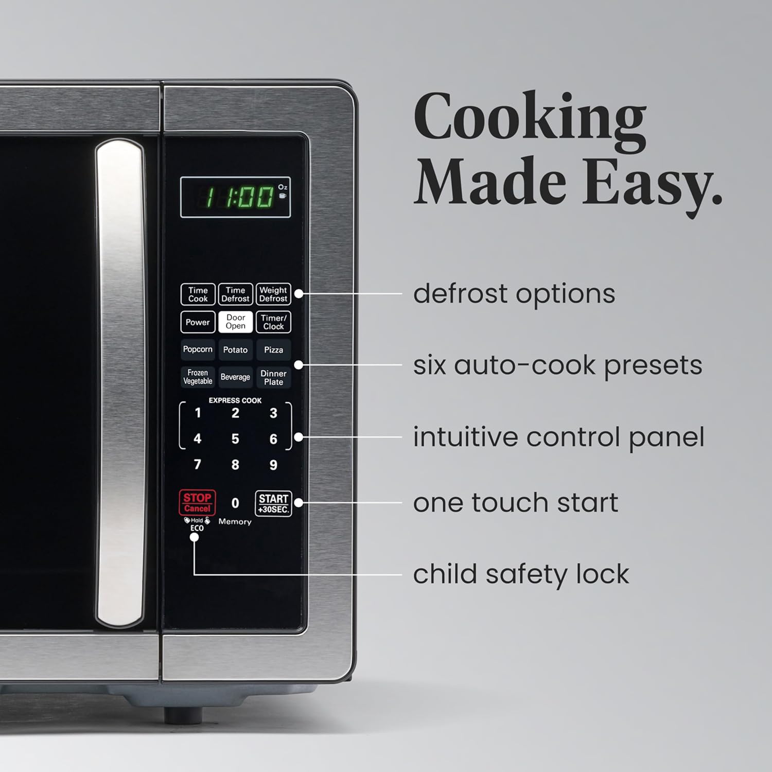 AUCT 19785 - $120 Farberware 1.1 Cu. Ft. Countertop Microwave Oven 1000 Watts Power, Auto Cook Settin - Image 3
