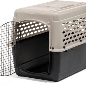 AUCT 20044 - $151 Petmate Vari Dog Kennel, Carrier for Large Dogs, 36in, Taupe and Black