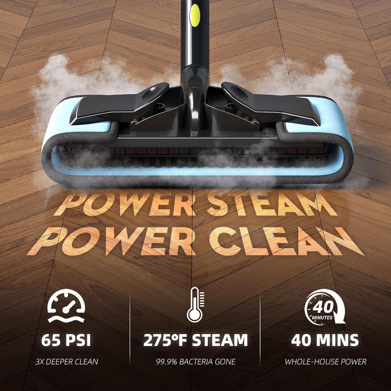 AUCT 19245 - $166 Heavy-Duty Steam Cleaner for Home, 1500W High Pressure - Image 2