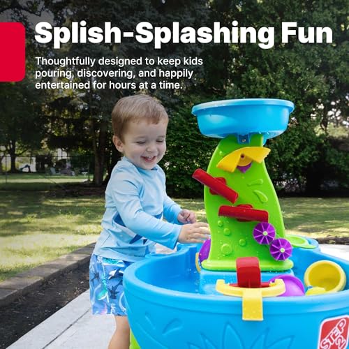 AUCT 18963 - $90 Step2 Rain Showers Splash Pond Toddler Water Table, Outdoor Kids Water Sensory Table, - Image 2