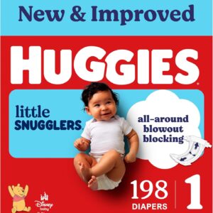 AUCT 18560 - Huggies Little Snugglers Diapers Size 1, 198 Count (6 Packs of 33)