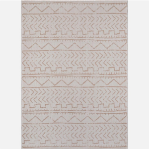 AUCT 18590rr - Beverly Rug Beige Trellis Indoor Outdoor Area Rug - 5x7