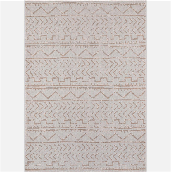 AUCT 18590rr - Beverly Rug Beige Trellis Indoor Outdoor Area Rug - 5x7