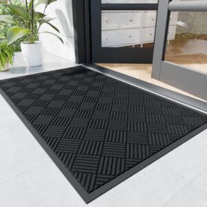 AUCT 18355 - $70 Durable Indoor Outdoor Door Mat, 3' x 5' Heavy Duty Front Door Mat for Entryway, Non-S