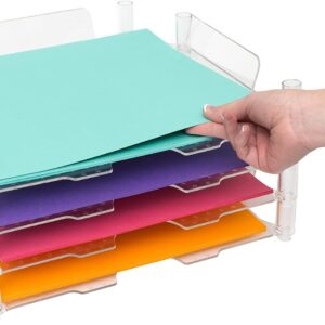 AUCT 18559 - We R Memory Keepers 12x12 Inch Paper Trays, for Storing Paper, Embellishments, Tools, and
