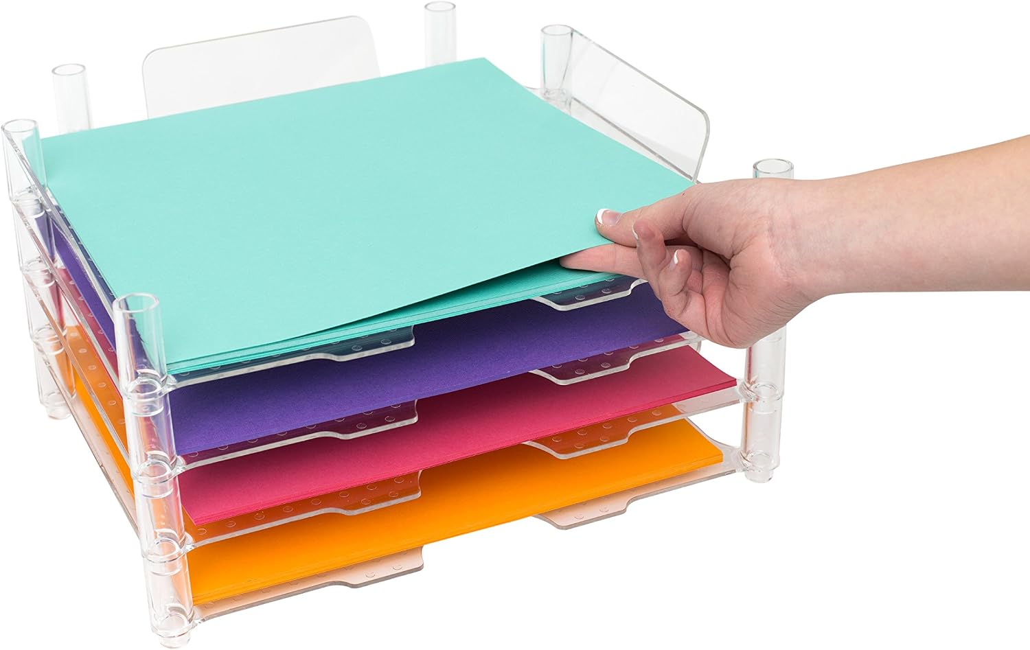 AUCT 18559 - We R Memory Keepers 12x12 Inch Paper Trays, for Storing Paper, Embellishments, Tools, and