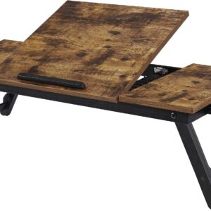 AUCT 18465 - SONGMICS Bed Laptop Desk, Folding Bed Tray, Adjustable Angle and Height | Folding Bed Tray