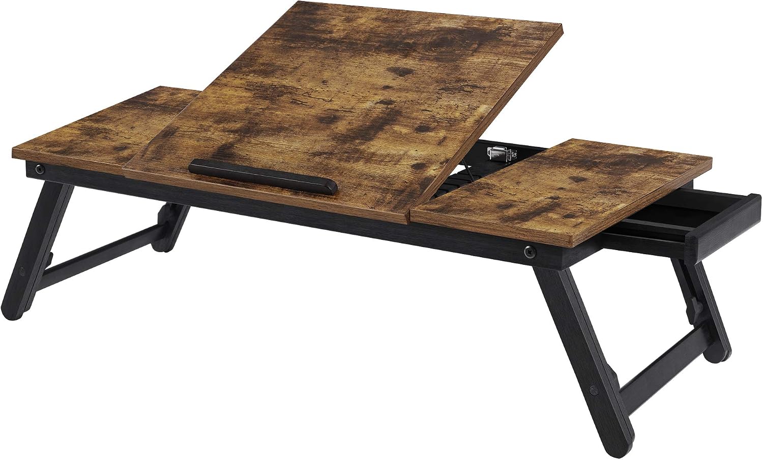 AUCT 18465 - SONGMICS Bed Laptop Desk, Folding Bed Tray, Adjustable Angle and Height | Folding Bed Tray