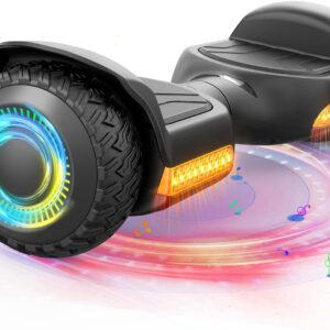 AUCT 18368 - $125 Gyroor Hoverboard New G13 All Terrain Hoverboard with LED Lights, Off Road Hoverboard
