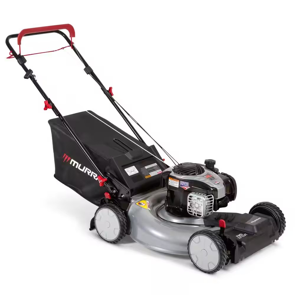 AUCT 19063 - $399 Murray 22 in. 140 cc Briggs & Stratton Walk Behind Gas Self-Propelled Lawn Mower with - Image 4