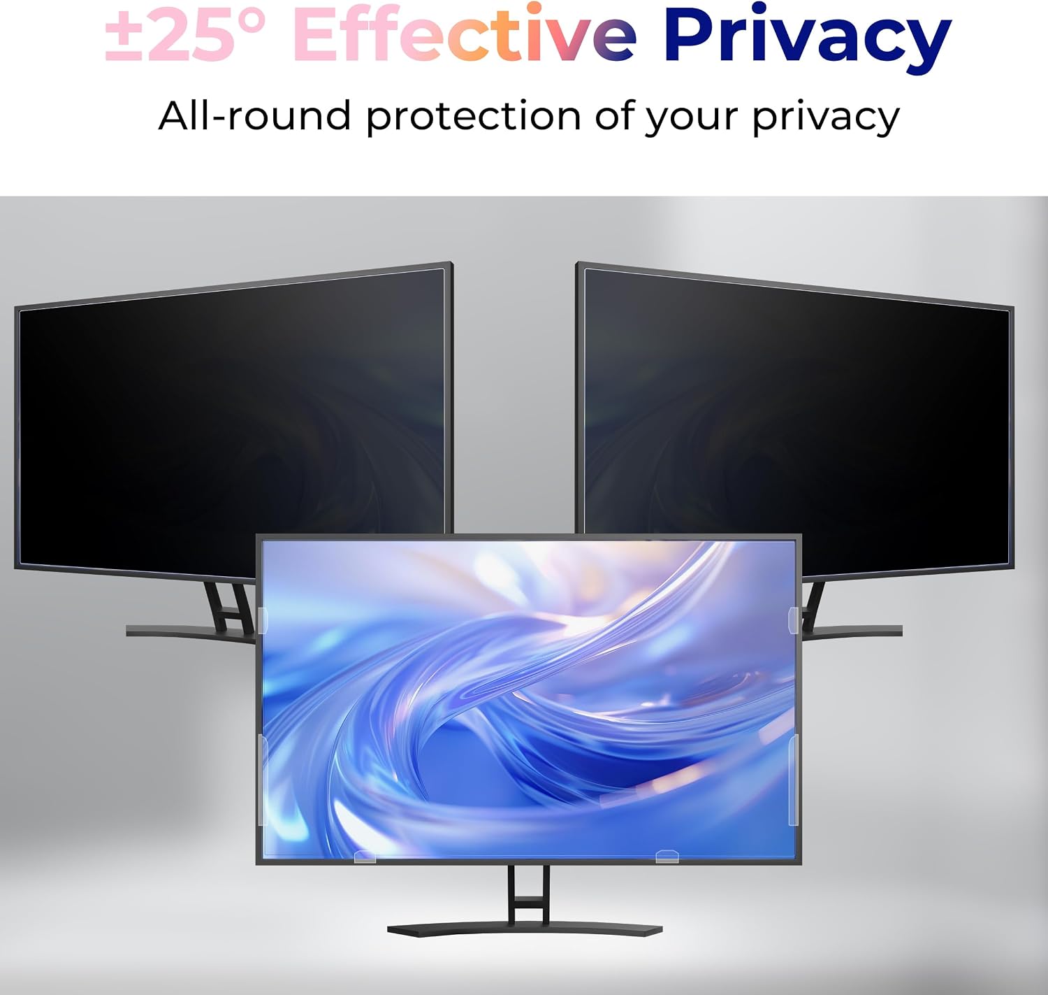 AUCT 18031 - 2 Pack 24 Inch Computer Privacy Screen Filter for Monitor 16:9 Aspect Ratio, Eye Protectio - Image 4