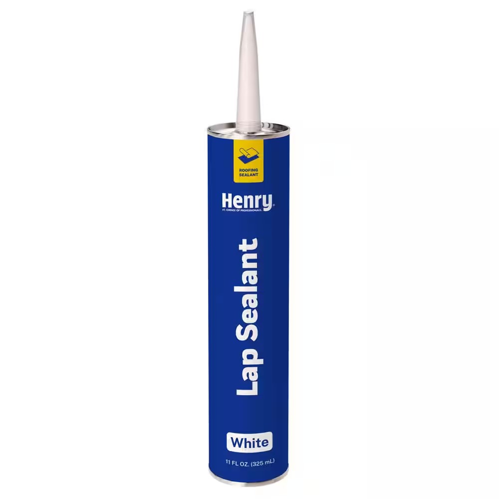 AUCT 18939b - $299 Case of 25 - Single-Ply Roofing Waterproof Lap Sealant (White) 11 oz.