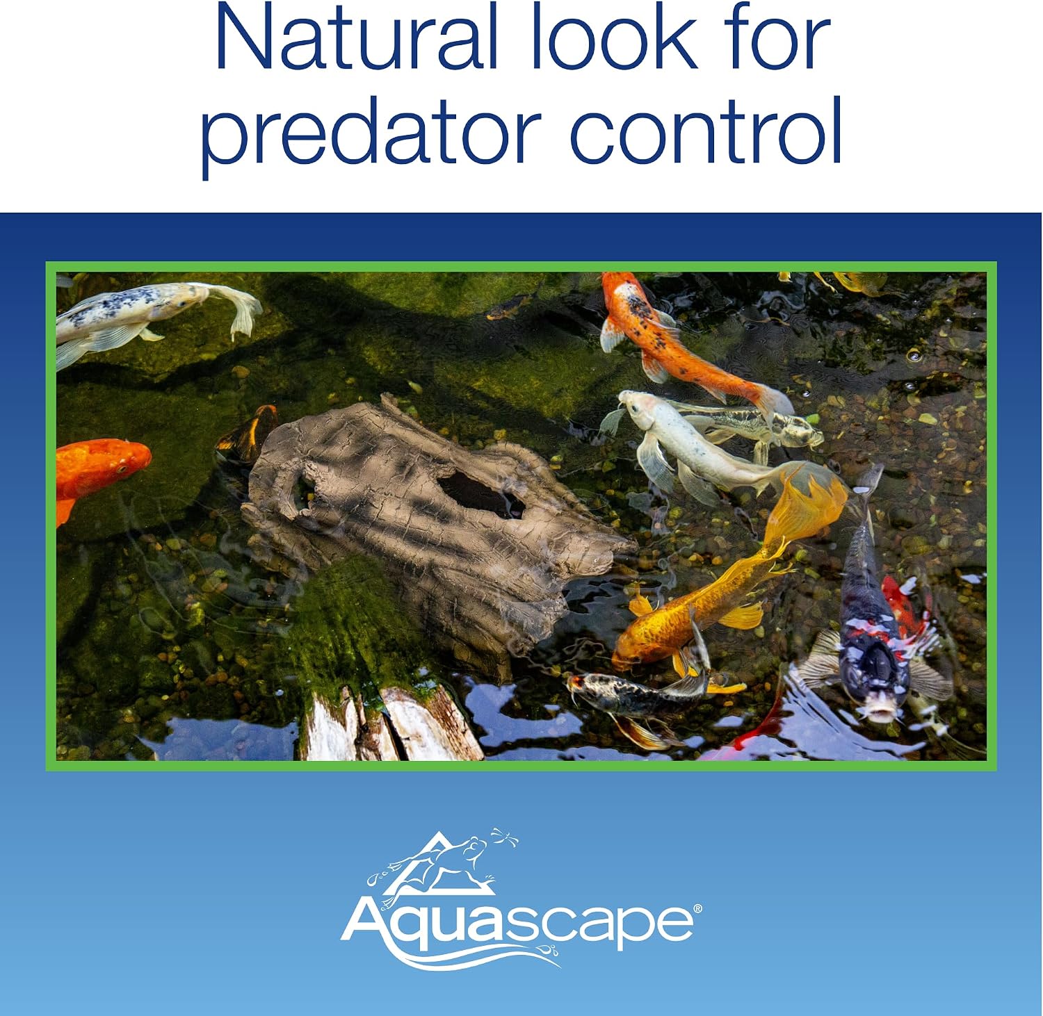 AUCT 20218 - $106 Aquascape Faux Log Fish Cave for Pond, Koi Predator Control | 78324 - Image 4