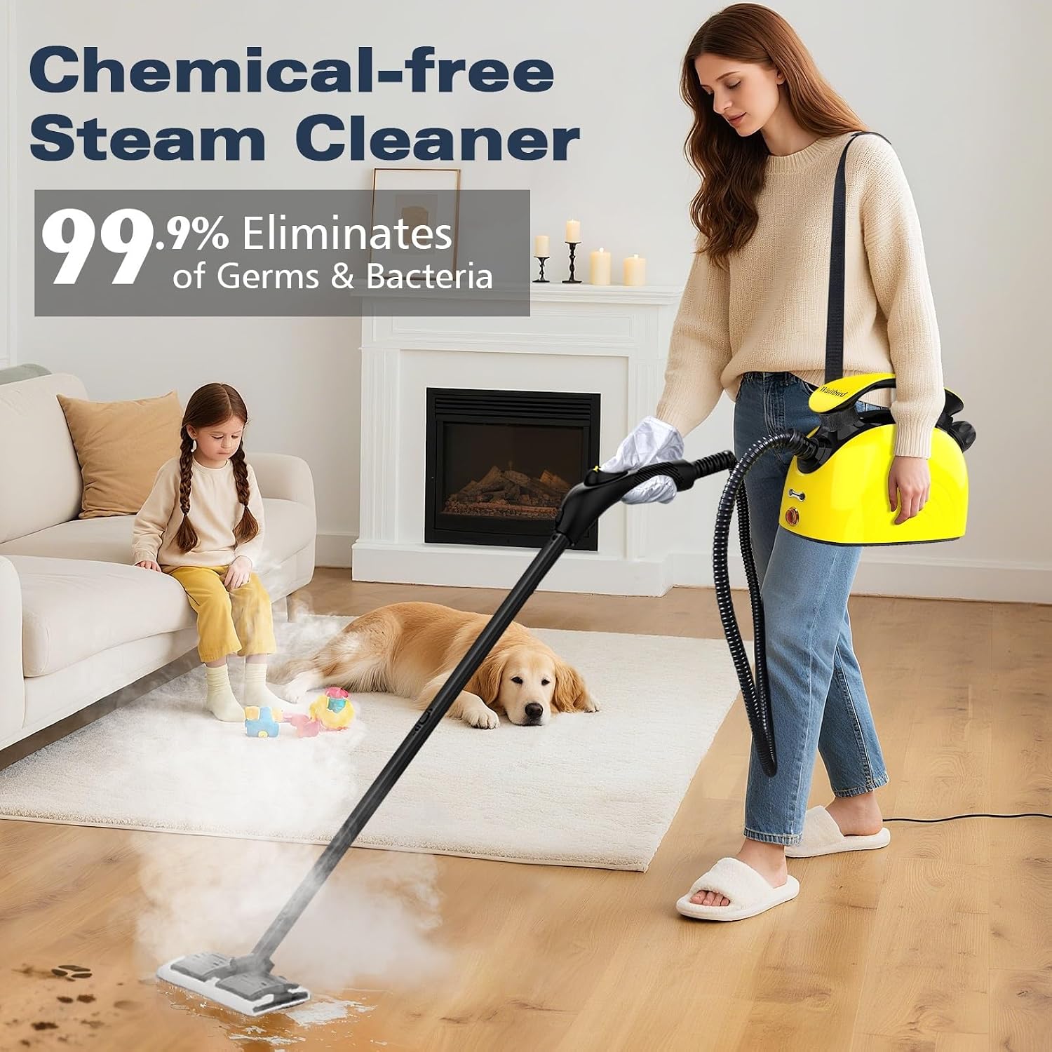 AUCT 18446 - $95 Waitbird Steam Cleaner, Steam Cleaner For Home, Handheld Steamer For Cleaning With 21 - Image 2