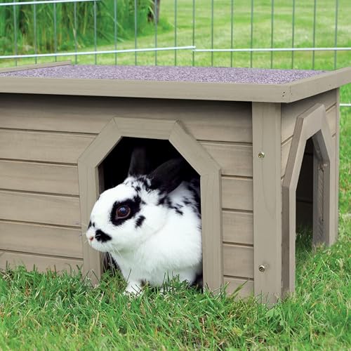 AUCT 19111 - TRIXIE Indoor & Outdoor Small Animal Hideout Shelter for Rabbits and Guinea Pigs, Weatherp - Image 3