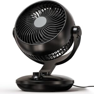 AUCT 18447 - CARONSORT Desk Oscillating Fan, AC Air Circulator Fan, 11 Inch Table Fans for Whole Room,