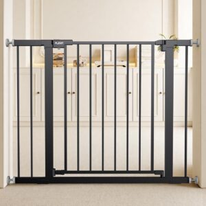 AUCT 19204 - $80 29.5-40.5" Baby Gate for Stairs, Dog Gate for Doorways, Walk Thru Auto Close Metal Bab