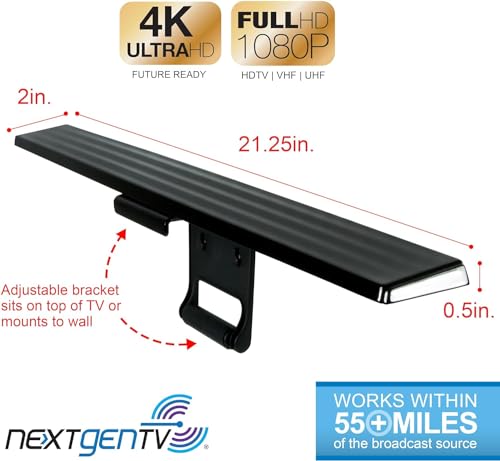 AUCT 18964 - GE Hover Amplified HD Digital TV Antenna, Easy Mount on Top Design - Image 3