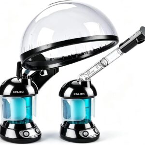 AUCT 19620 - $80 KINLITO 2 in 1 Hair & Facial Steamer with Ozone - Warm Mist for Home Spa