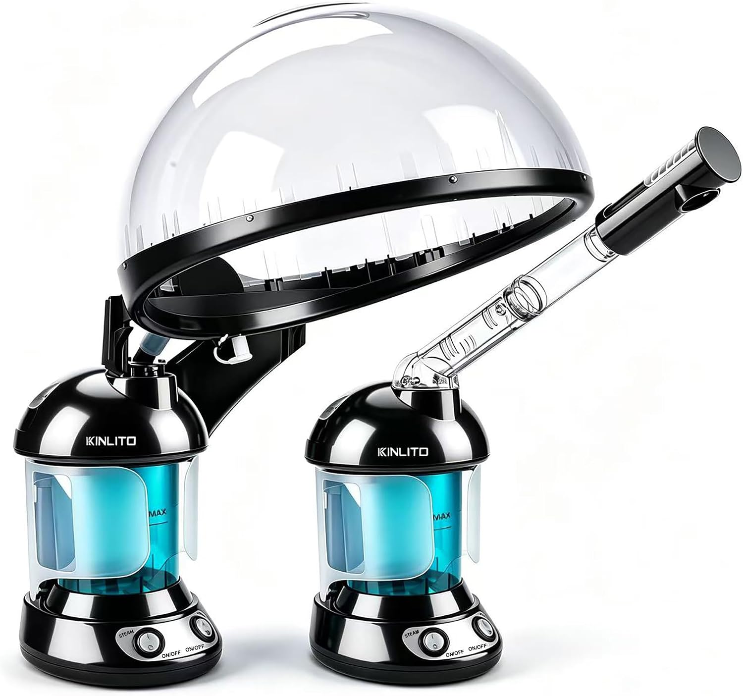 AUCT 19620 - $80 KINLITO 2 in 1 Hair & Facial Steamer with Ozone - Warm Mist for Home Spa