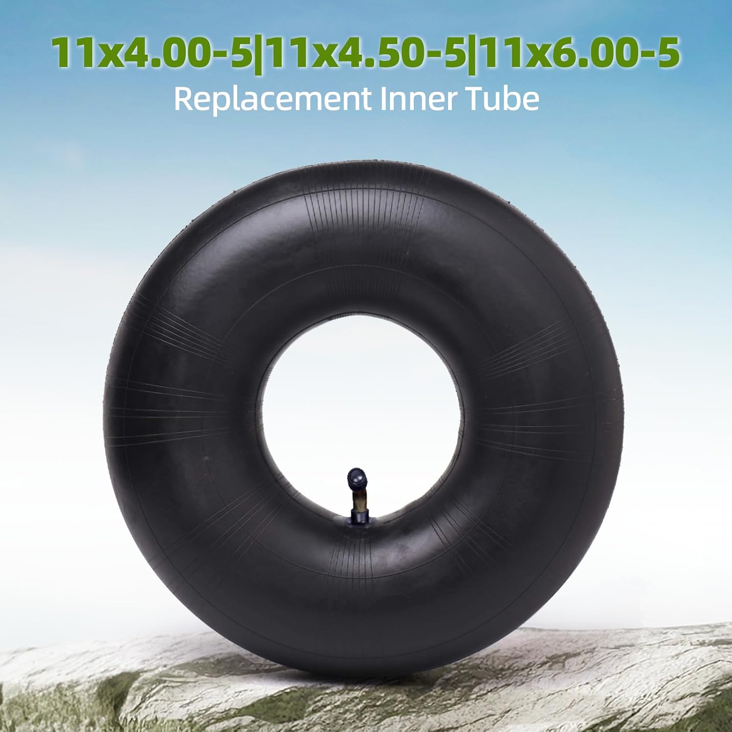 AUCT 18382 - AR-PRO 11x4.00-5|11x4.50-5|11x6.00-5 Heavy Duty Replacement Inner Tube with TR-87 Bent Val - Image 2