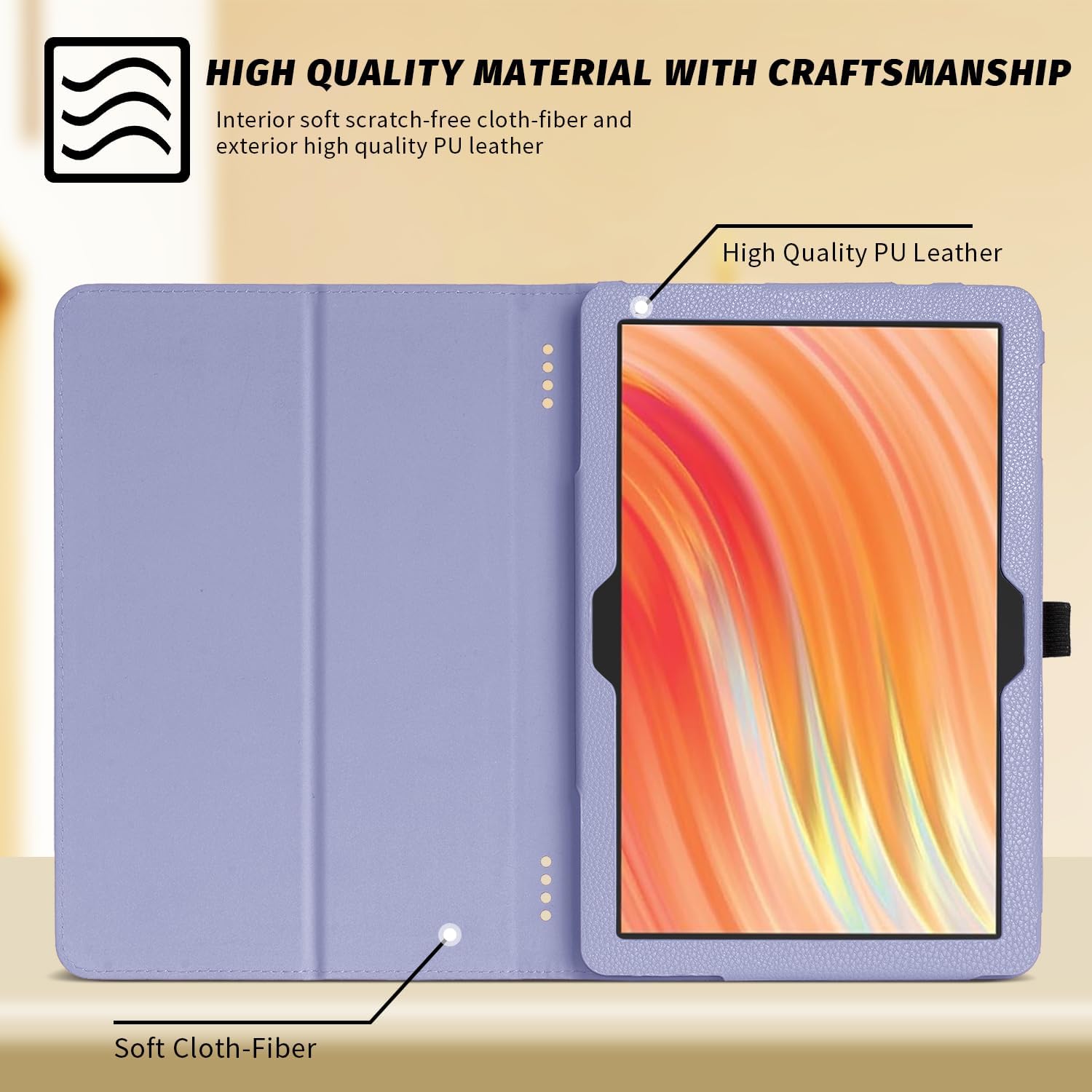 AUCT 18516 - Folio Case for 10.1" inch Amazon Fire HD 10 Tablet | Famavala Stand Cover for 13th / 11th - Image 2
