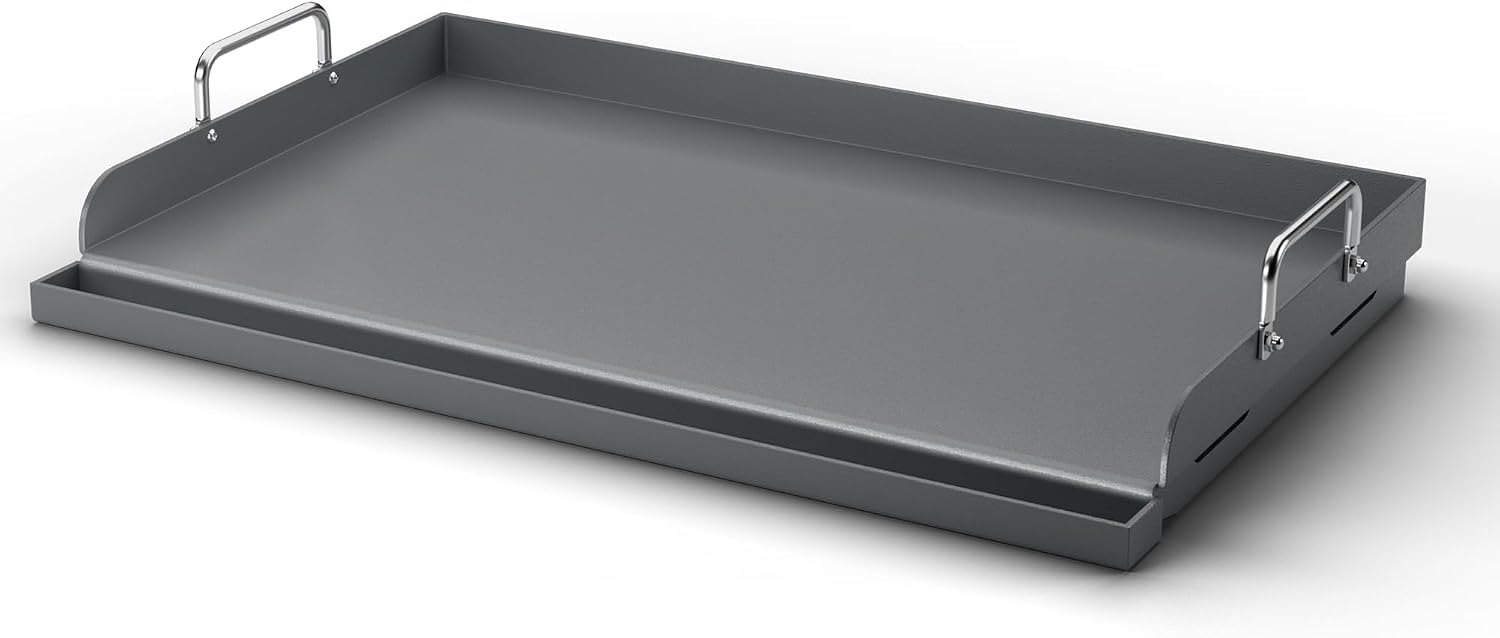 AUCT 19520 - $79 Hisencn 25"x16" Flat Top Griddle for Gas Grill and Stove, 4-5 Burner Grills
