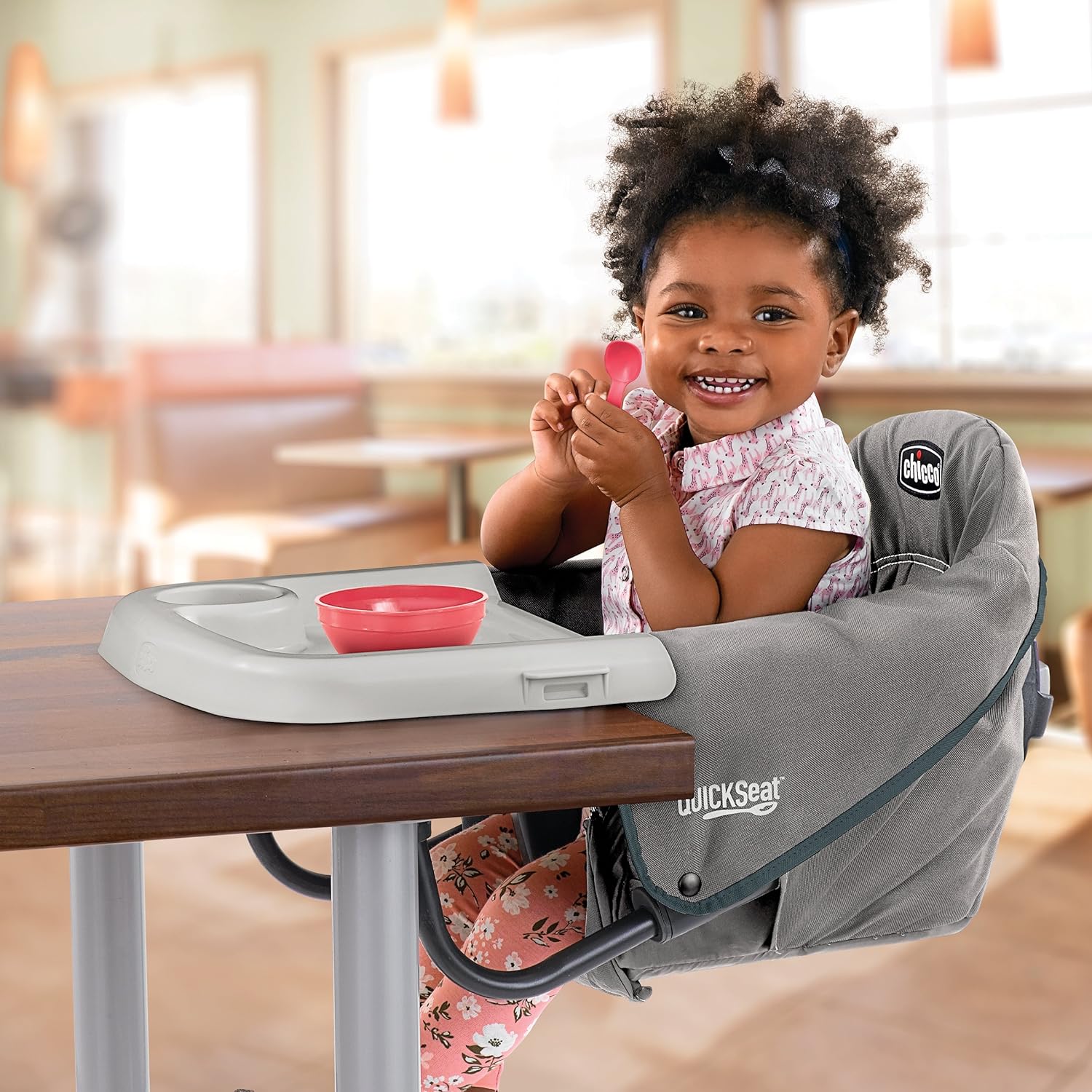AUCT 18430 - $90 Chicco QuickSeat Hook-On Chair, Portable High Chair for Babies and Toddlers, for Child - Image 2