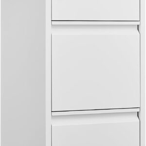 AUCT 18320l - $114 Garvee 3 Drawer File Cabinet with Lock,Heavy Duty Vertical Filing Cabinets for Home O
