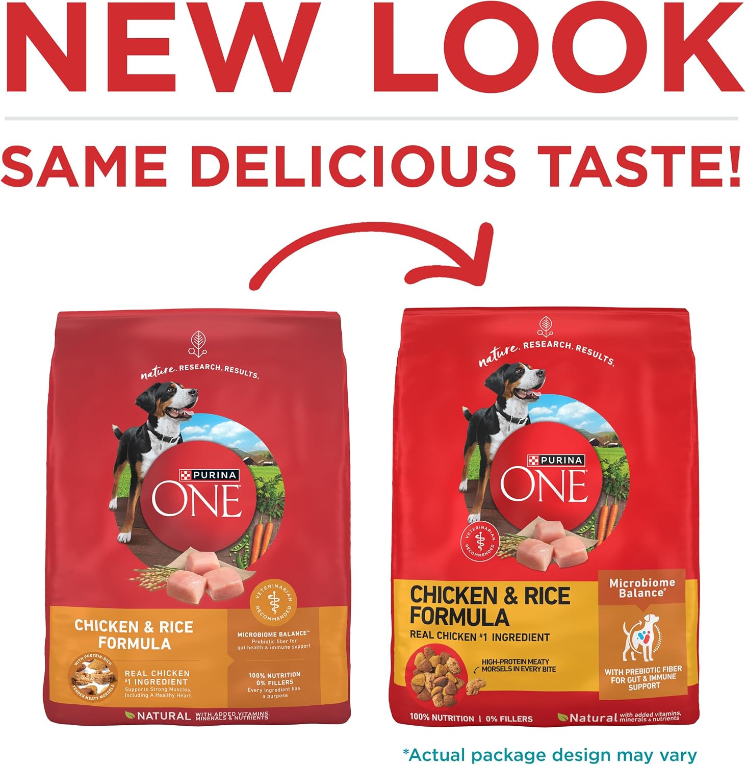 AUCT 18523 - Purina ONE Chicken & Rice Formula Dry Dog Food, 16.5 lb Bag | High protein dog food with a - Image 2