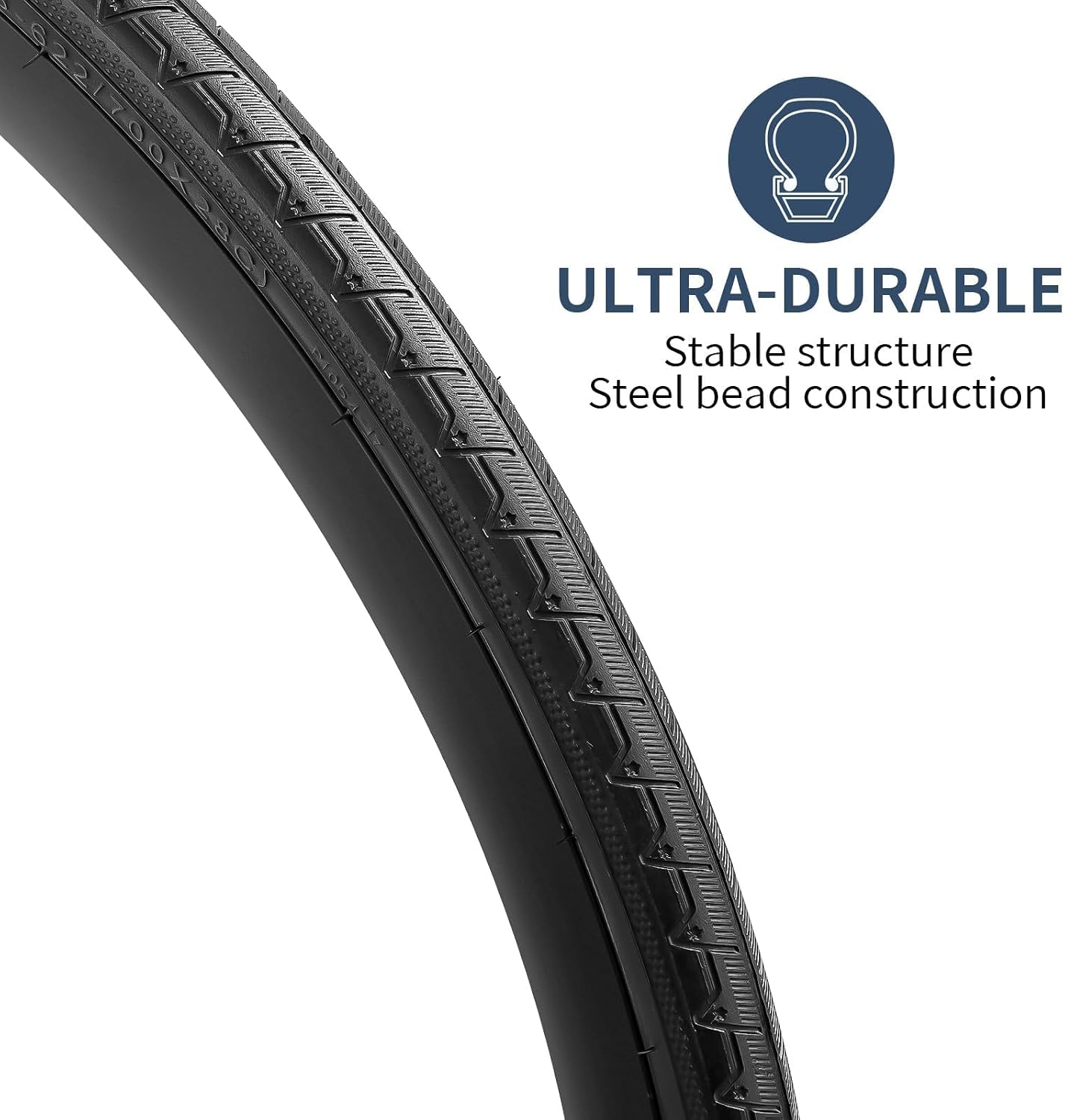 AUCT 18395 - YUNSCM 2-PCS 700C Bike Tires 700x28C/28-622 28x1 5/8x1 1/8 Compatible with Road Bike Tires - Image 2