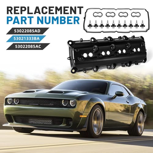 AUCT 19105 - $188 53022085AD Upgrade Aluminum Engine Valve Cover Compatible with 2006-2024 Dodge Charge - Image 2