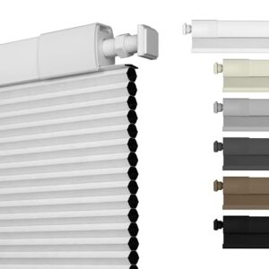 AUCT 19165 - No Drill Blackout Cellular Shades,White,32" W x 64" H