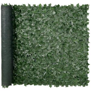 AUCT 20298h - $54 Ivy Privacy Fence 59 in. x 98 in. Artificial Green Wall Screen Greenery Ivy Fence Faux