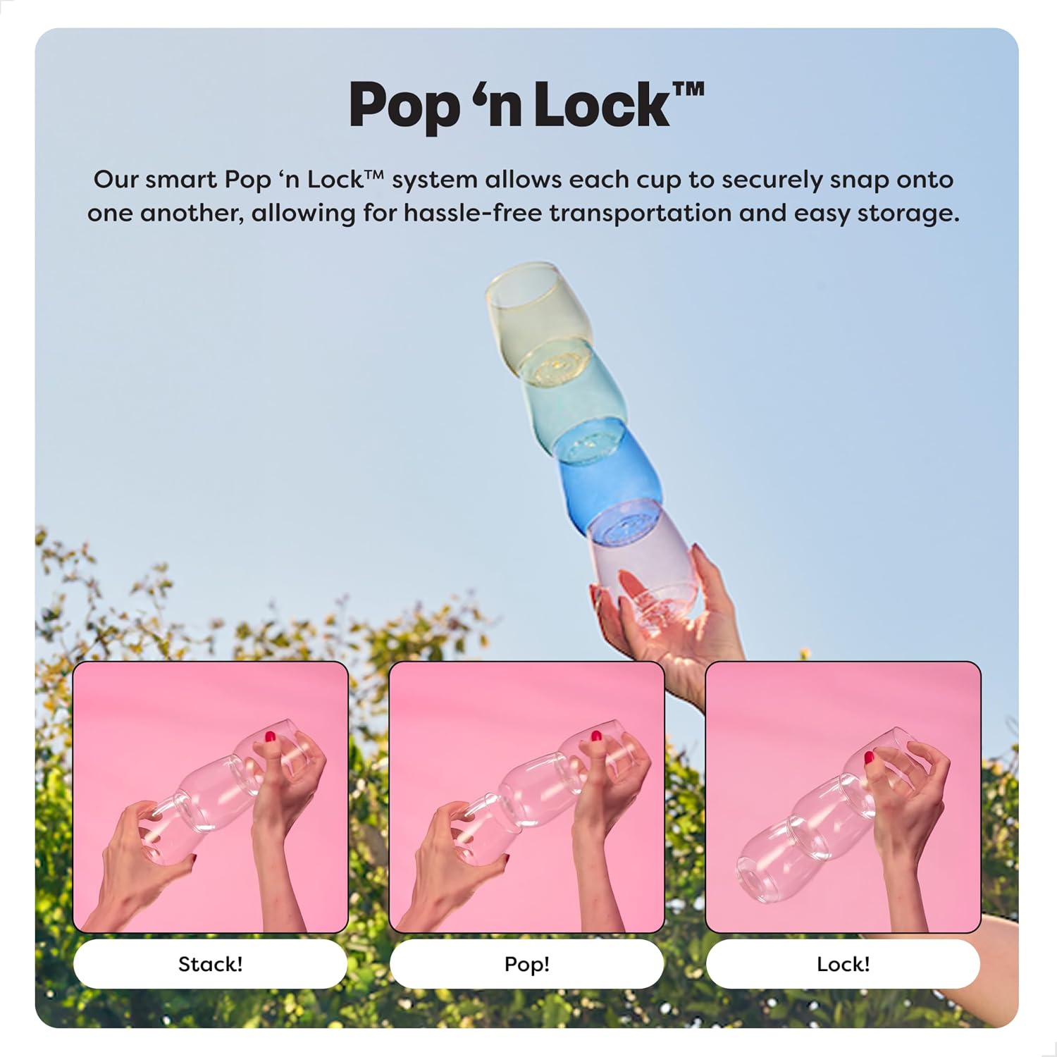 AUCT 20953 - $63 TOSSWARE POP 12oz Rocks SET OF 48, Premium Quality, Recyclable, Unbreakable & Crystal - Image 4