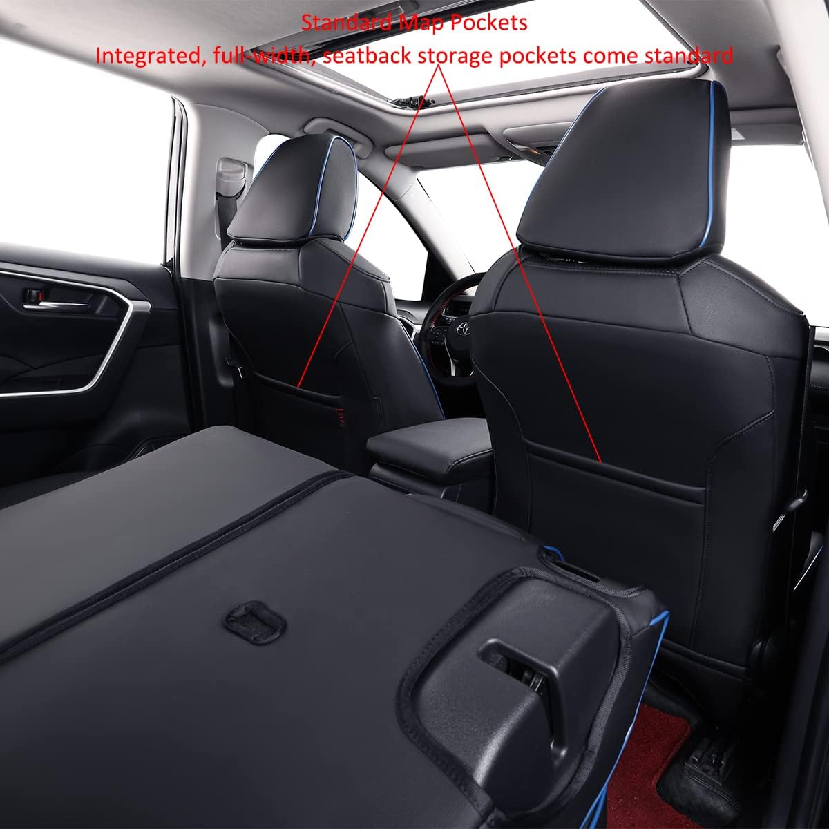 AUCT 21039 - $250 EKR Rav4 Seat Covers Custom Fit for Toyota Rav4(Gasoline) 2019 2020 2021 2022 2023 20 - Image 3